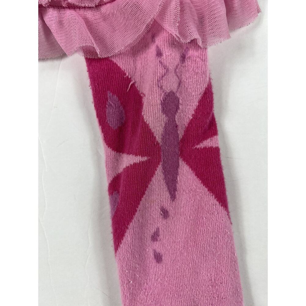 Luna Leggings Pink Ruffle Tutu Butterfly Leggings Tights 6-24 Months - Picture 7 of 11